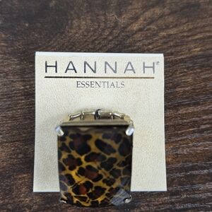💖HANNAH Essentials Leopard Print Adjustable Ring